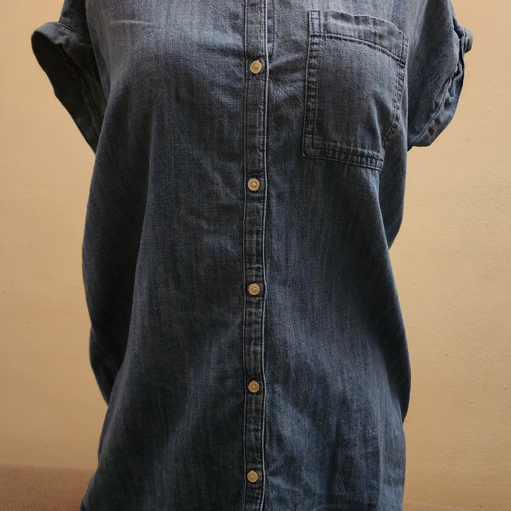 Old Navy Blue Chambray Shirt